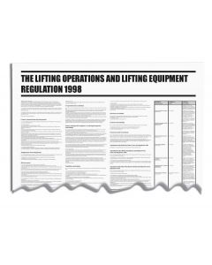 Lifting Operations and Lifting Equipment Wallchart (1998)