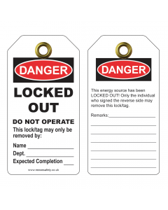 RLTT51 Danger - Locked out Tuff Tags