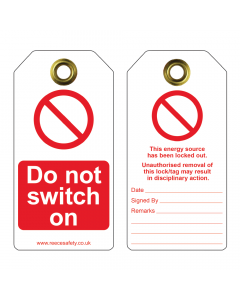 RLTT61 Danger - Do not switch on Tuff Tags