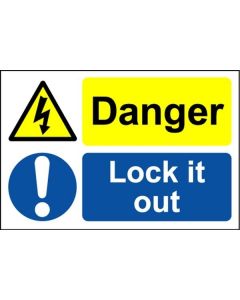 Danger Lock it Out - Safety Sign