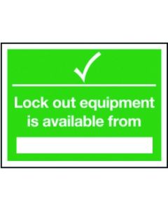 Magnetic Lockout Wall Sign 450x600mm Lockout equipment available from