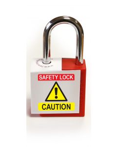 'Caution' - Lockout Padlock Fold-Over Tag