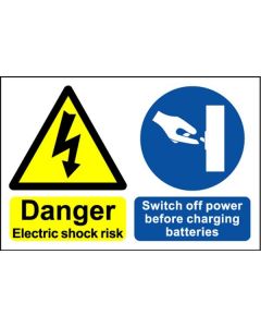 Danger Electric Shock - Safety Sign