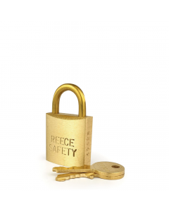 Brass 32mm body Safety Padlock-Keyed to Differ-Standard