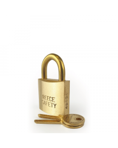 Brass 38mm body Safety Padlock -Keyed to differ-Standard 