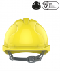 EvoGuard C2 Visor + EVO2 Vented Safety Helmet Combined - Yellow