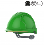 EvoGuard C2 Visor + EVO2 vented Safety Helmet Combined - Green