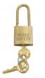Brass 38mm body Safety Padlock -Keyed Alike-Medium