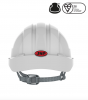 EvoGuard C2 Visor + EVO2 vented Safety Helmet Combined - White