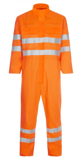 High vis soft feel arc flash coverall