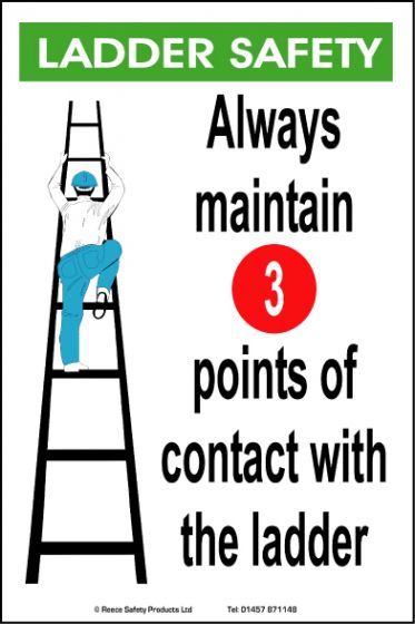 General Awareness Safety Posters - 'Ladder Safety'