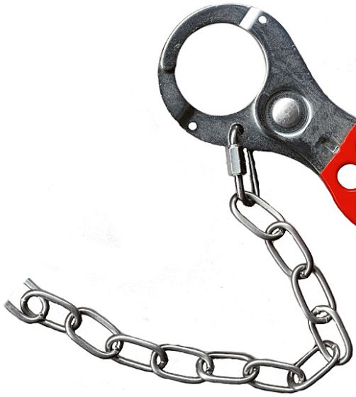  Lockout hasp with 610mm (24 inches) zinc plated chain 