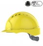 EvoGuard C2 Visor + EVO2 Vented Safety Helmet Combined - Yellow