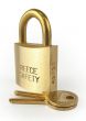 Brass 38mm body Safety Padlock -Master & Differ-Standard