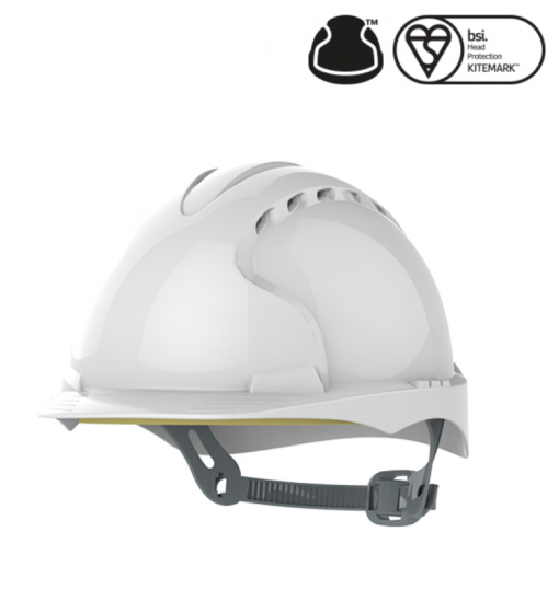 EVO2 vented Safety Helmet - White