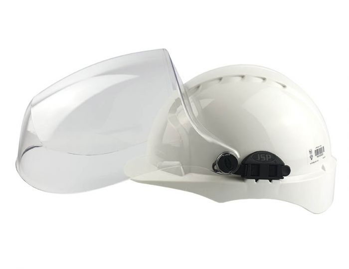 EvoGuard C2 Visor + EVO2 vented Safety Helmet Combined as full unit