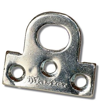  Pair flat padlock eyes. Accepts shackle dia upto 13mm 