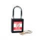  BLACK Steel Shackle safety padlock keyed differently