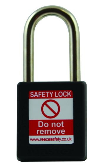 XENOY Padlock BLACK, keyed differently